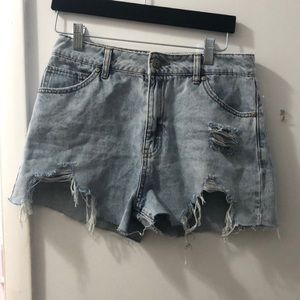 Denim shorts